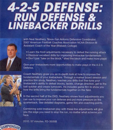 (Rental)-4-2-5 Defense: Run Defense & Linebacker Drills Neal Neathery